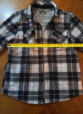 Thick Lined Plaid Flannel Mens sz Mdm Freedom Foundry warm winter pockets NICE!